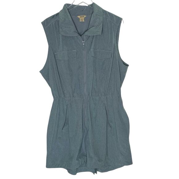 Duluth 1X Women's Plus Sol Survivor Sun Protection Tunic Vest Dusty Blue - Picture 1 of 11